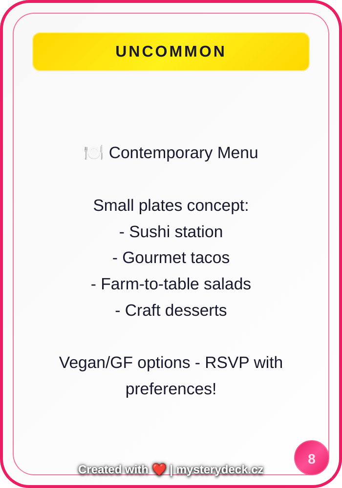 Moderní karta #8 - Neobvyklá