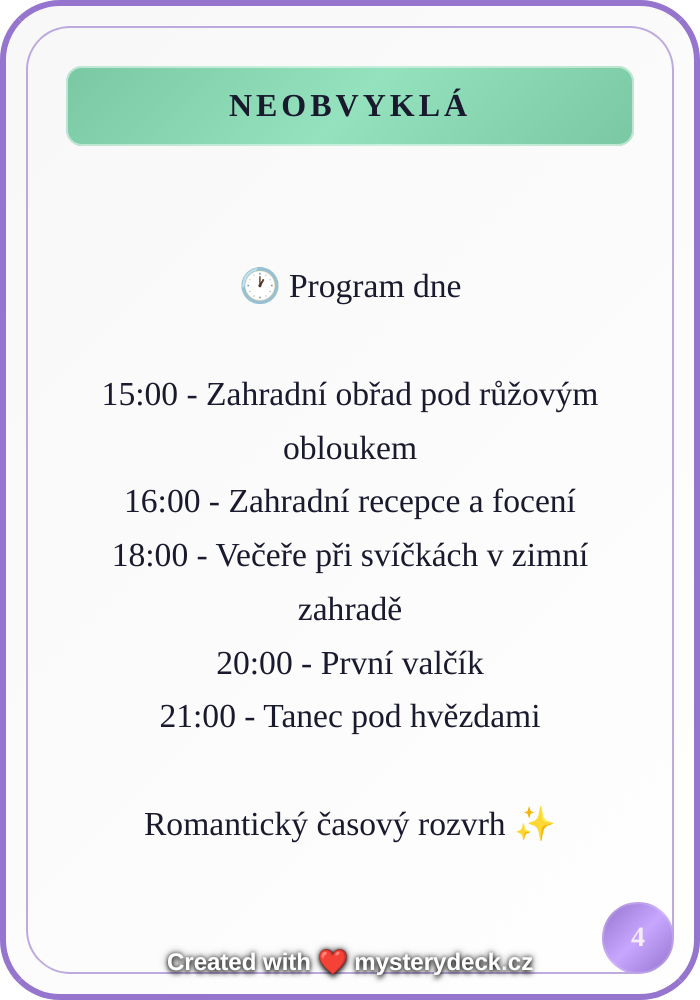 Vintage karta #4 - Neobvyklá